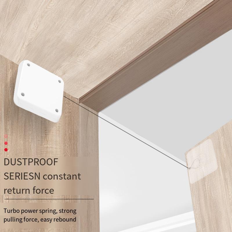 No Punching Automatic Door Closer Pull Cord Door Closers Adjustable Surface Door Stop Bracket Type Automatic Door Closer