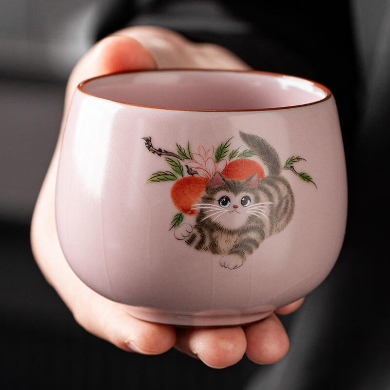 Cute Cat Zisha Ceramic Tea Set