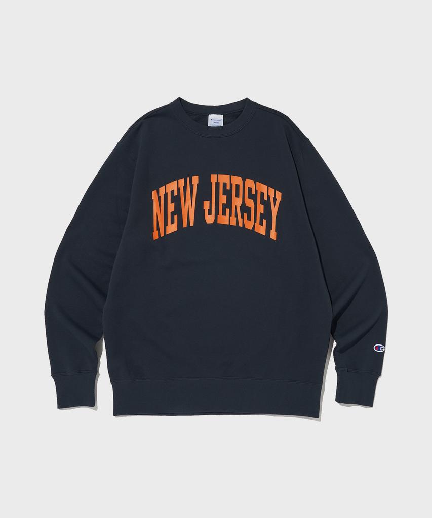 CHAMPION New Jersey Cvc Crewneck Sweatshirt Normal Navy