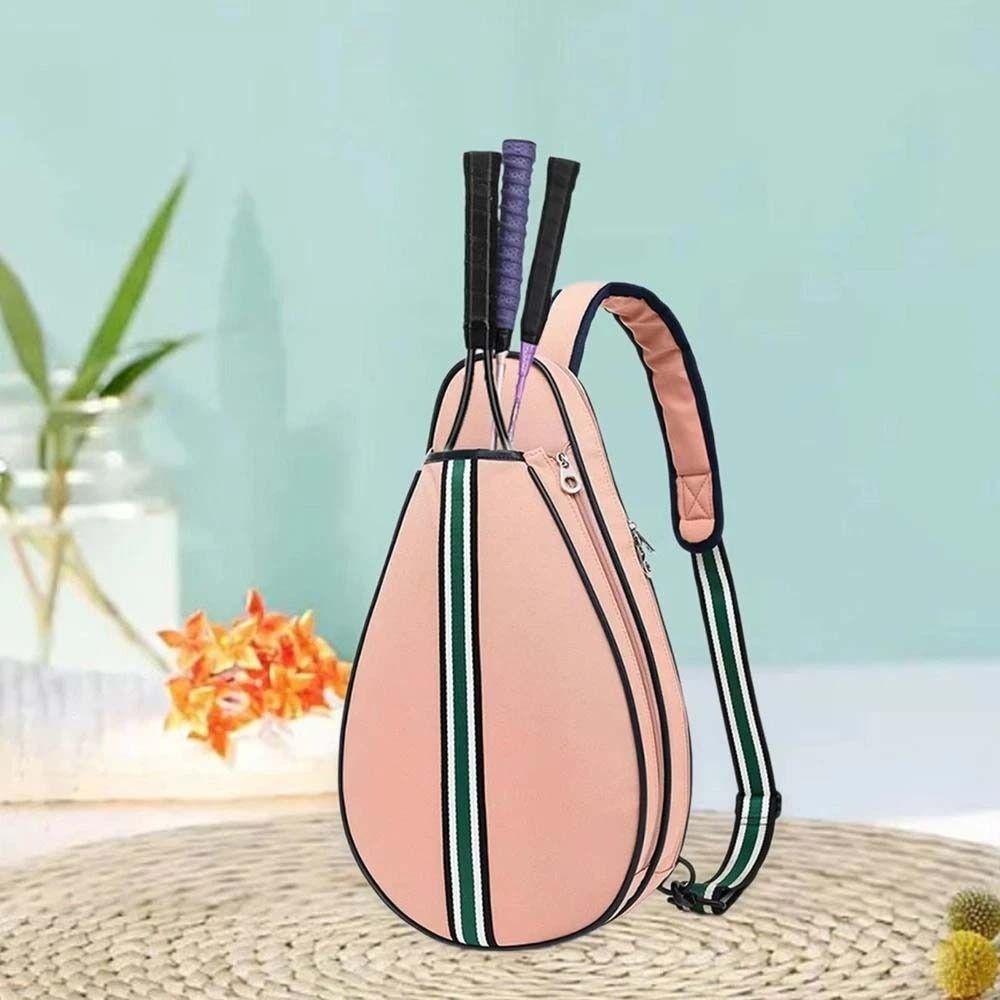 Oxford-Gewebe Tennis Umhängetasche Reißverschluss Badmintonschläger Tasche Outdoor-Sport