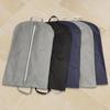 Black Garment Bag with Zipper for Suits and Coats - Customizable Logo, Non-Woven Fabric, In Stock