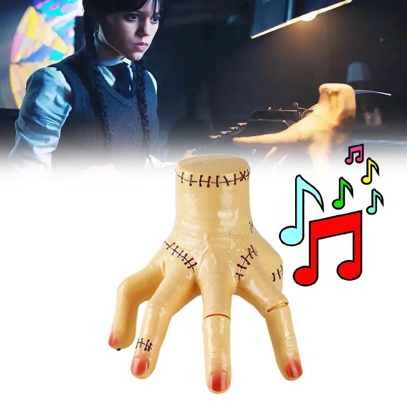 Wednesday Addams Thing Halloween Krabbelnde Hand Spielzeug Mit Lichtern Musik Spaß Streich