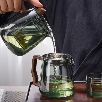 Thickened Glass Teapot Office Teapot High Temperature Teapot Tea Set Chinese Kung Fu Tea Set Coffee Pot Tea Filter