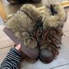 Vielseitige flauschige Schneestiefel mit dicker Sohle für Damen, neuer Stil für Herbst und Winter, mit Samt gefüttert, verdickt, modische Baumwollschuhe