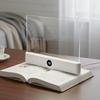 Pour la Lecture Nocturne, Lampe de Livre à Panneau Plat LED, 3 Couleurs Graduables Lumière de Lecture Transparente, Marque-page Lumineux Portable avec Minuterie