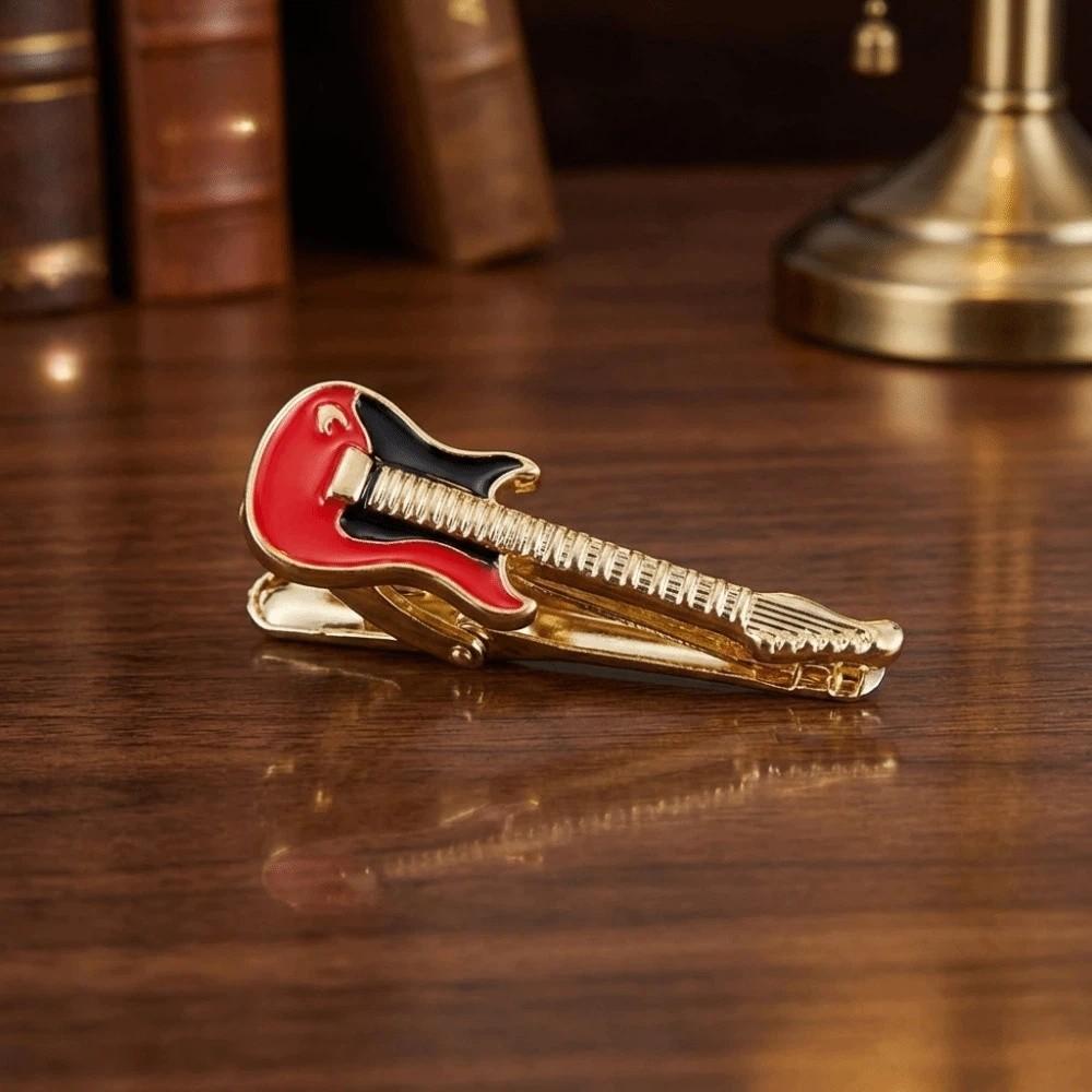 Instrument Music SeriesTie Pin Punk Necktie Buckle Fashion Guitar Tie Clip Concert