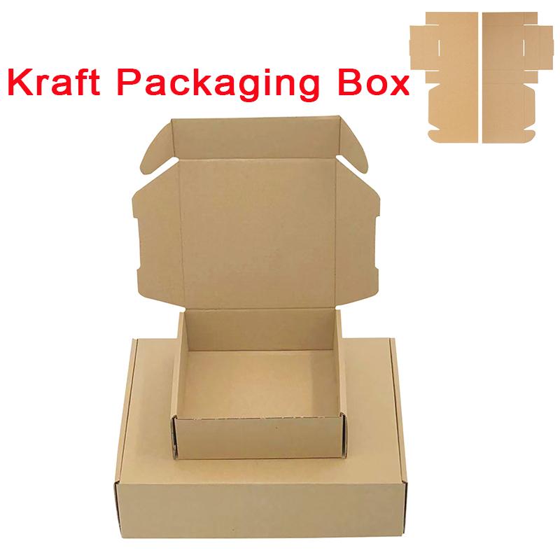 20 Stück Braune Papierbox Extra Stabil Hochwertige Box Kraft Verpackungskarton Hochzeitsparty Geschenk Schokolade Süßigkeit Event Geschenkbox