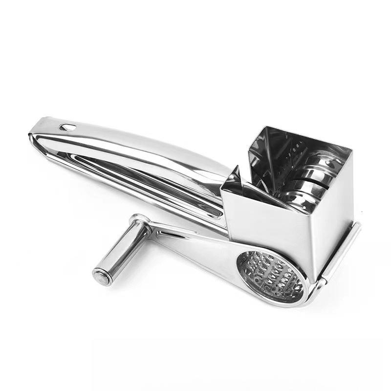 Creative Stainless Steel Manual Blades Rotary Cheese Grater Stainless Steel Cheese Slicer