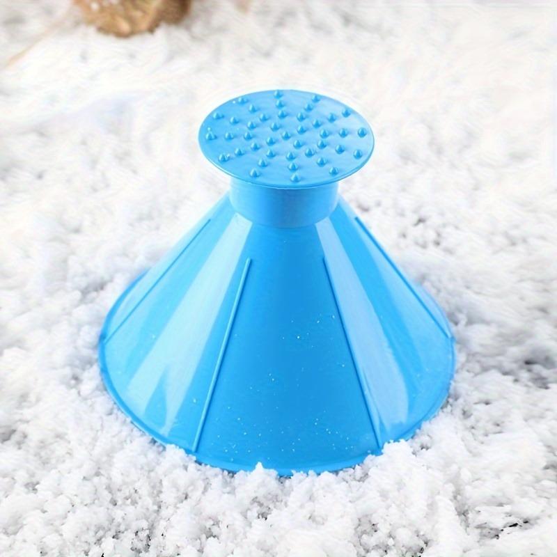 2pcs Pink Car Window Windshield Ice Scraper Funnel, Snow Shovel, De Icing Tool, Winter Car Parts