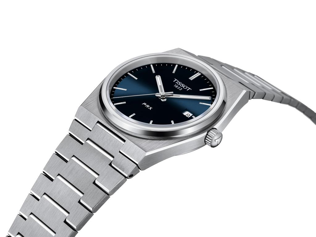 Tissot PRX Bracelet Wristwatch T1374101104100 Men's Blue Dial