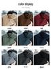 Men's Lapel Solid Color Warm Knit Sweater - Thickened Wool, Cashmere Feel, 2025 Autumn/Winter Collection