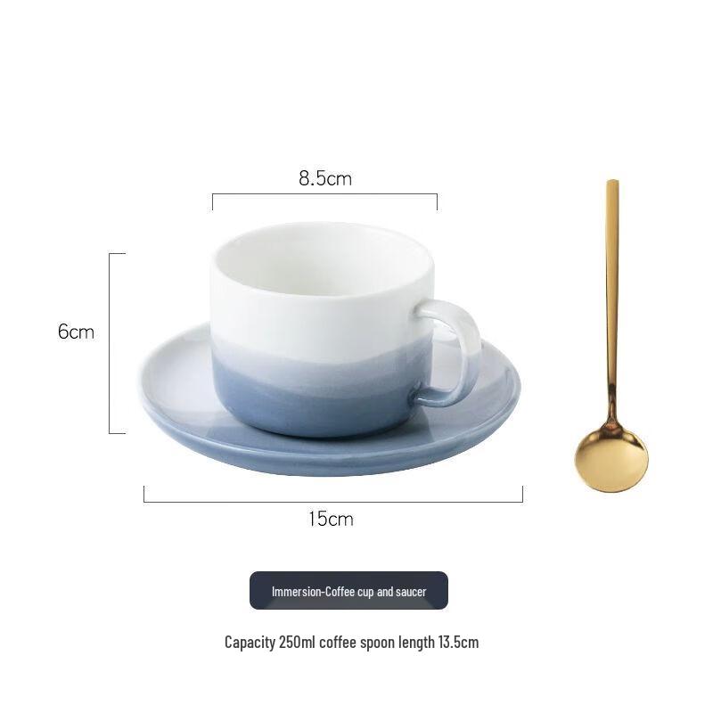 Nordic Ceramic Cup and Saucer Set