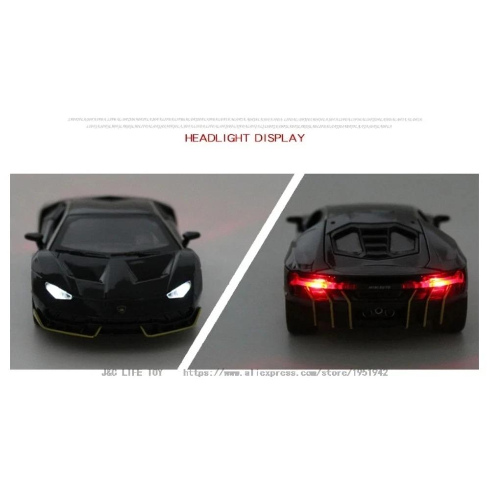 1/32 Scale Simulation Cars Toys Lambor LP770 Diecasts Toy Vehicles Model Alloy Autos Christmas Gift for Boys Kids Car Decoration