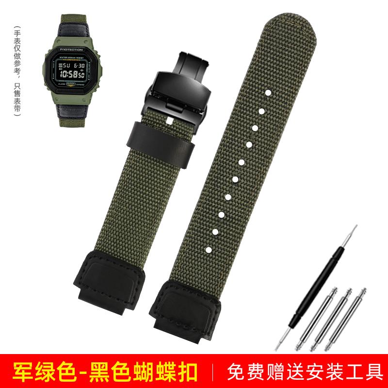 Pro Casio G-SHOCK DW5600 GW-5000 GWM5610 GM-5600 řemínek na hodinky modifikovaný nylonové plátno řemínek na hodinky pánský Prodyšný náramek na zápěstí