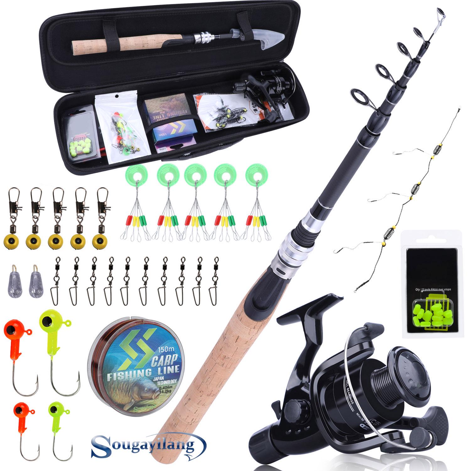 

Удочка и катушка, леска, приманка и рыболовная сумка 1,8–2,4 м, рыболовная сумка для ловли карпа 1.8m&CB40Reel