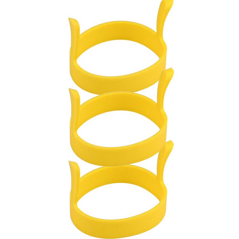 8X Silicone Ring Fried Egg Mold Nonstick Pancake Ring Molds Heat Resistant Multi-function Portable Creative for Cooking DIY Tool