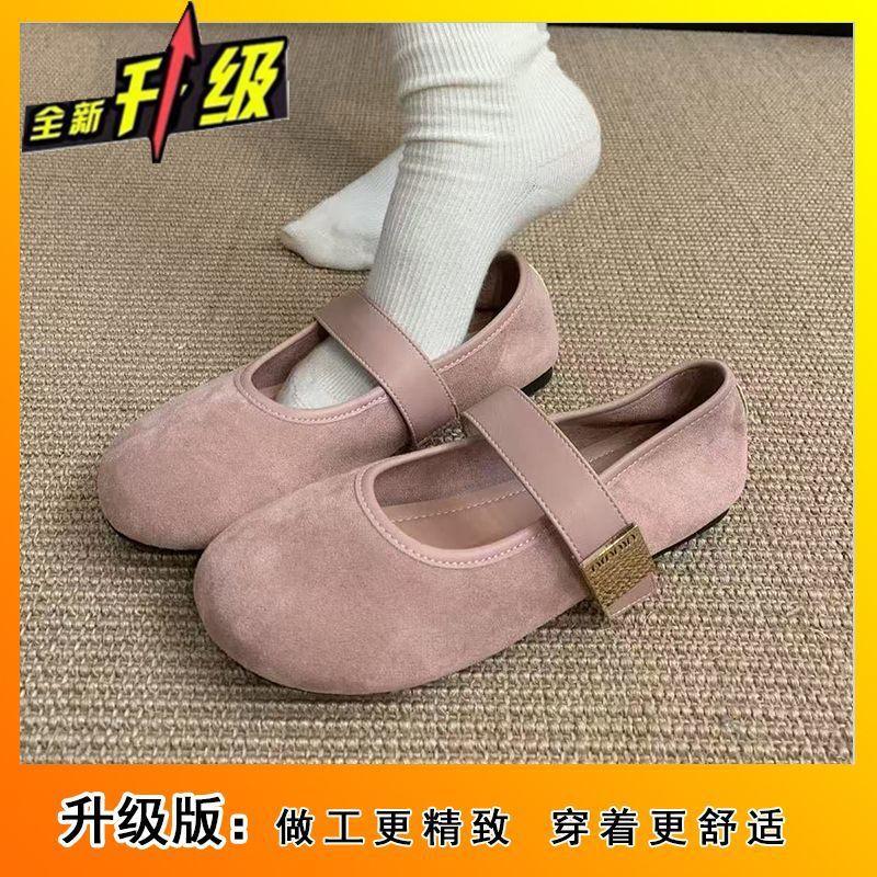 Shallow mouth flat bottom Mary Jane single shoes 2025 spring and summer new fashion retro gentle fairy casual Internet celebrity single shoes