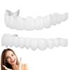 1 Pair Snap On Teeth Veneers Cover The Yellow Damaged Teeth Instant Confidence Smile Temporary Hygiene Tools For Woman Man