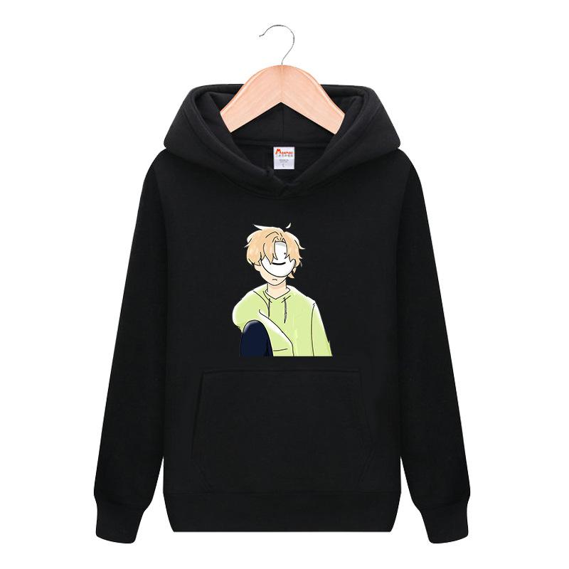 Sweater Hooded Crew Neck Long Sleeve Spring and Autumn Jacket Male and Female Students Handsome Cartoon Sweater New