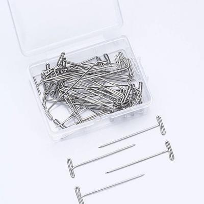 100Pcs Sharp Point T Pins Straight Pins Sewing Pins for Wigs Blocking Knitting Pins  DIY Crafts