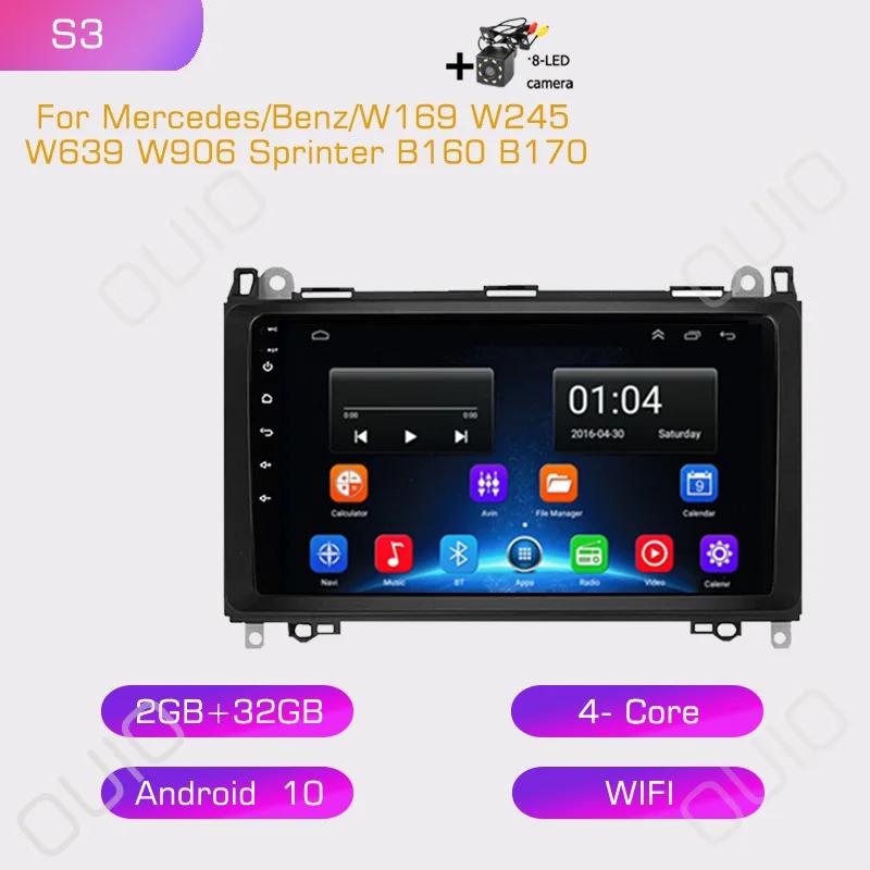 2din Car Radio Multimedia Player Carplay Auto GPS Navi For Mercedes Benz B200 Sprinter W906 W639 AB Class W169 W245 Viano Vito