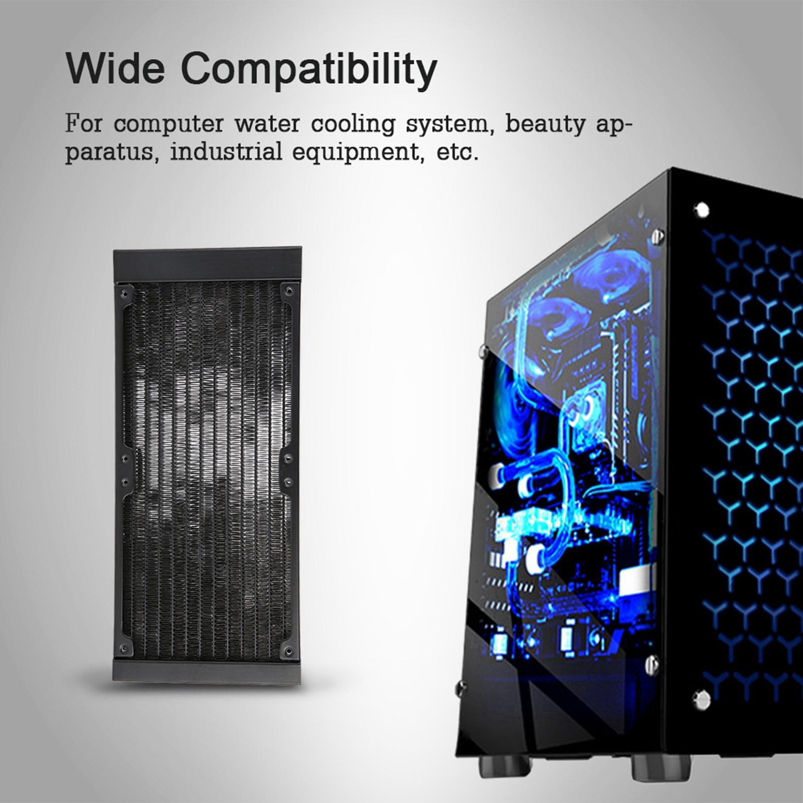 

Быстрое рассеивание тепла ПК теплообменник 12 трубок Прочный компьютерный теплообменник - 240 мм