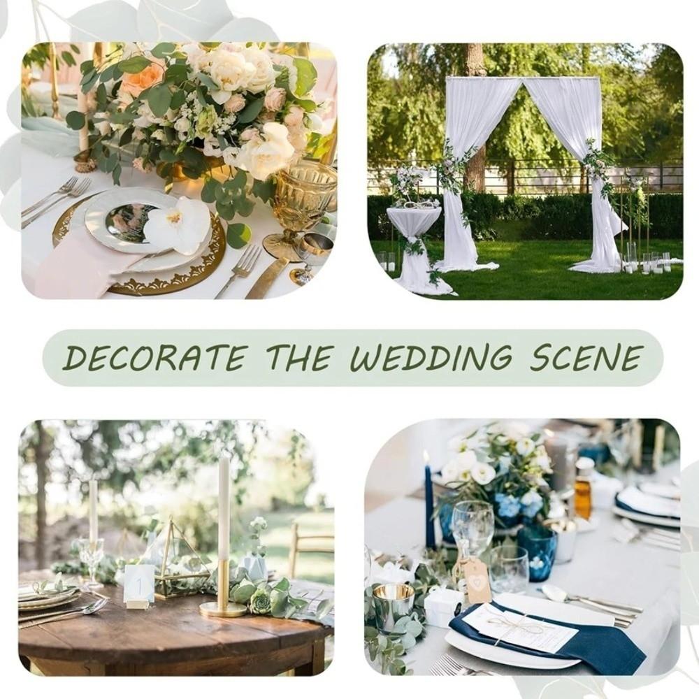 5Pcs Mixed Artificial Flowers Artificial Plant Silver Dollar Leaves DIY Bouquets  Wedding