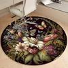 Plant Round Rug Suitable For Office Reception Office Chair Protection Carpet And Also Suitable For Gifts To Relatives And Friends