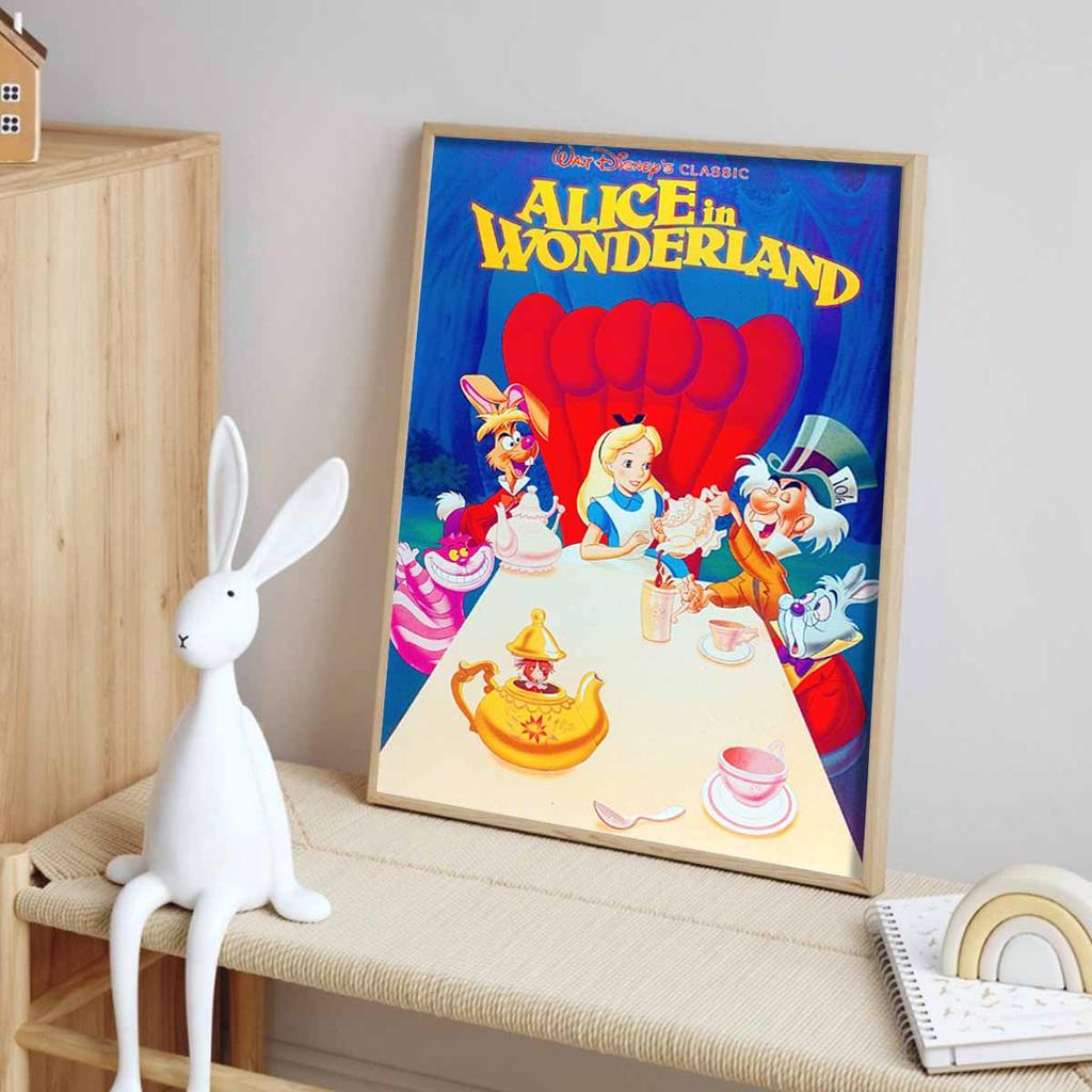 Full Round Diamond Painting Alice's Party Art Rhinestone Picture Mosaic DIY 5D Cross Stitch Embroidery Home Decoration