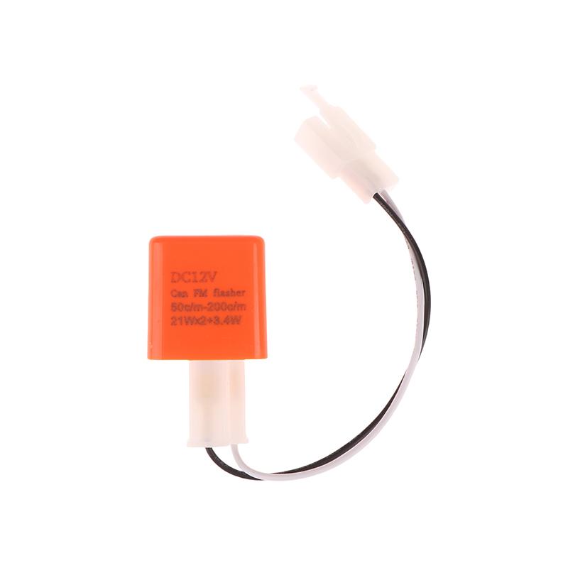 Adjustable 2-Pin Electronic Led Flasher Relay With Wires For Bikes Motorcycles Scooters Turn Signals Hyper Flash Blinkers Relay