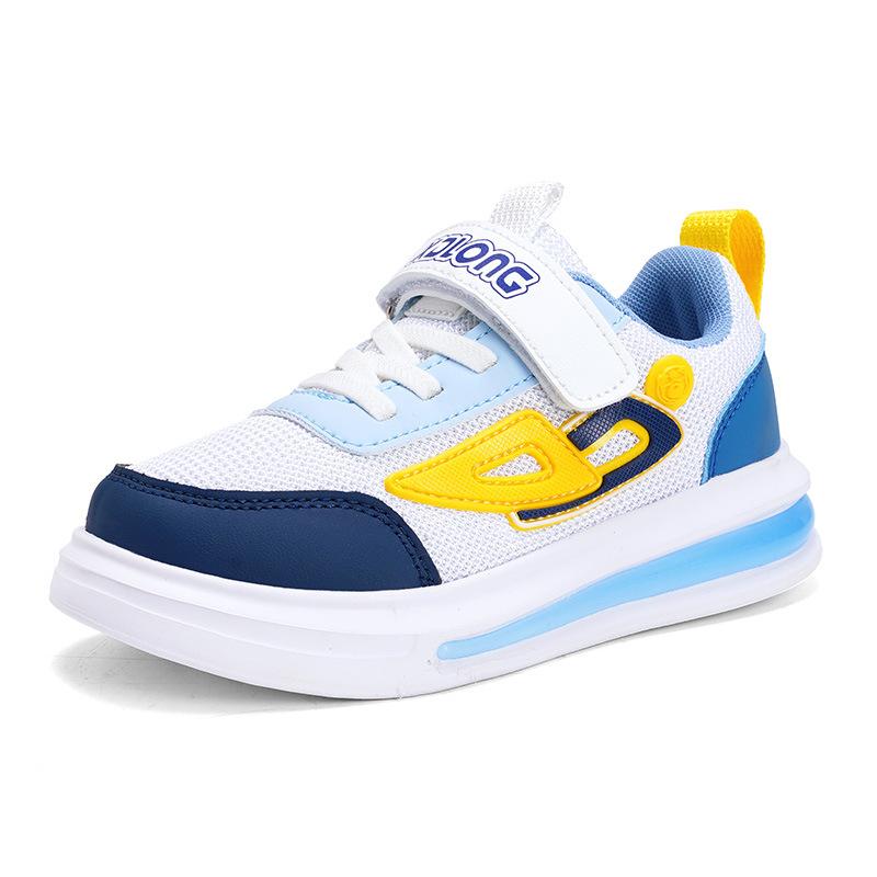 

1268 детские кеды сетка спортивная обувь повседневная обувь весна и лето низкий верх липучка плоская подошва дышащие мальчики и девочки одноклассники 40