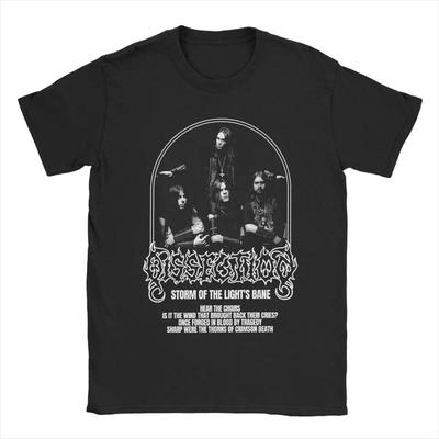 Dissection Band Men T Shirt Leisure Round Collar Pur