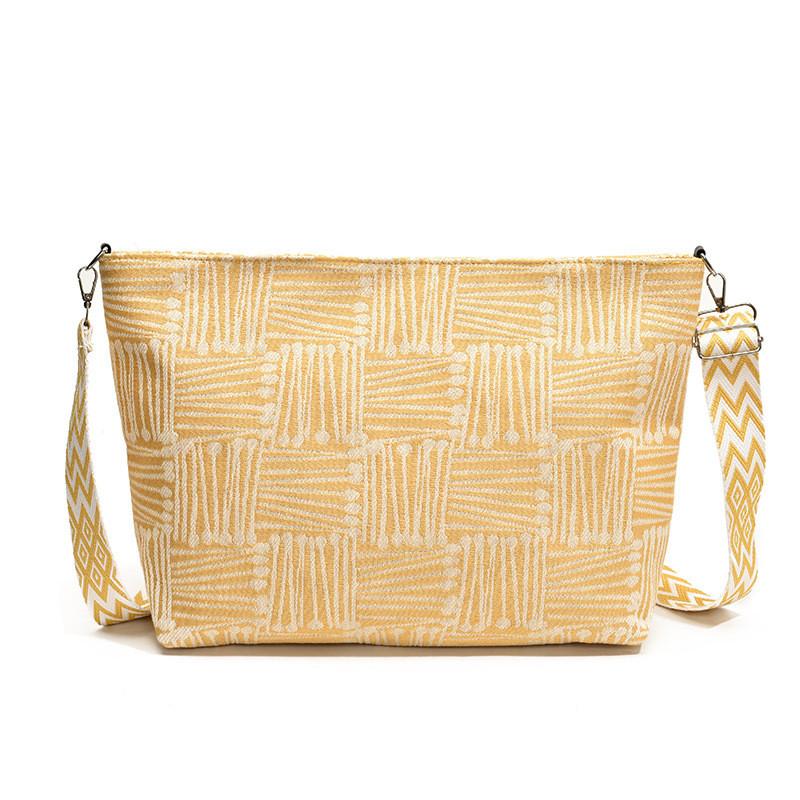 Stylish Commuter Tote Bag 2024 New Striped Design For Women In Versatile Colors