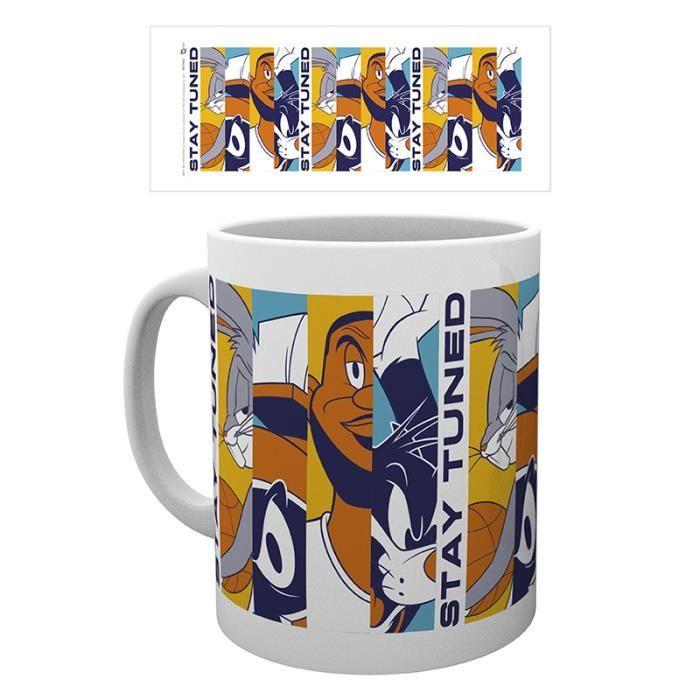 Mug - LOONEY TUNES - Space Jam - 320 ml - Céramique - Cylindrique - Blanc