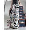 Graffiti Print Lady Trousers Chic Fashion Harajuku Drawstring Wide Leg Trousers Loose Trouseralones SweatTrousers Streetwear Korean Y2k