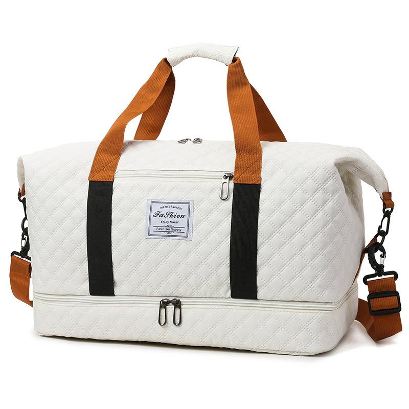 New High-end Simple Portable Fitness Bag Can Diagonally Span Dry and Wet Separation Sports Yoga Bag Independent Shoe Compartment Travel Bag