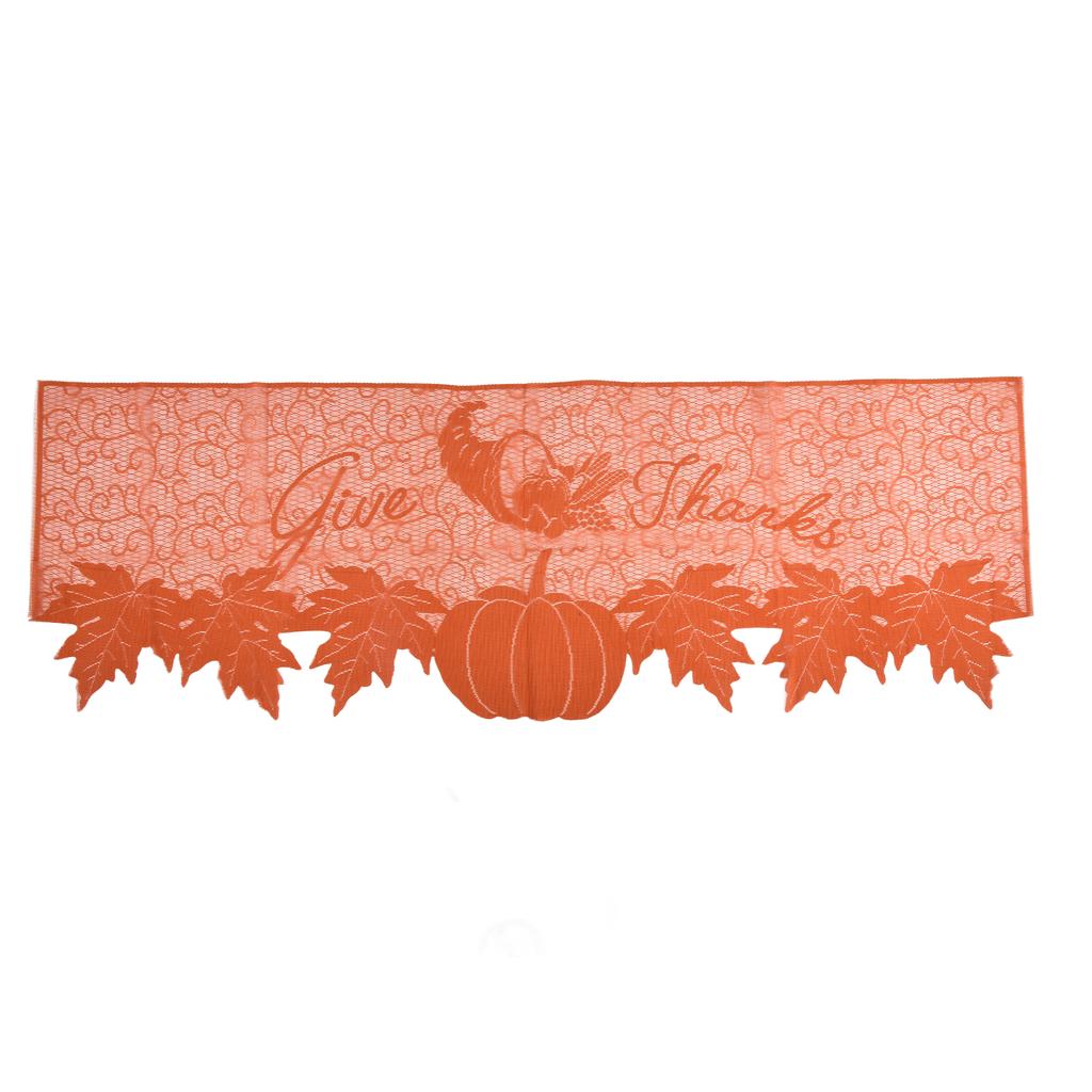 Erntedank Tischläufer Premium Polyester Glatte Oberfläche Weiche Textur Hohe Strapazierfähigkeit Erntedank Kamin Schal