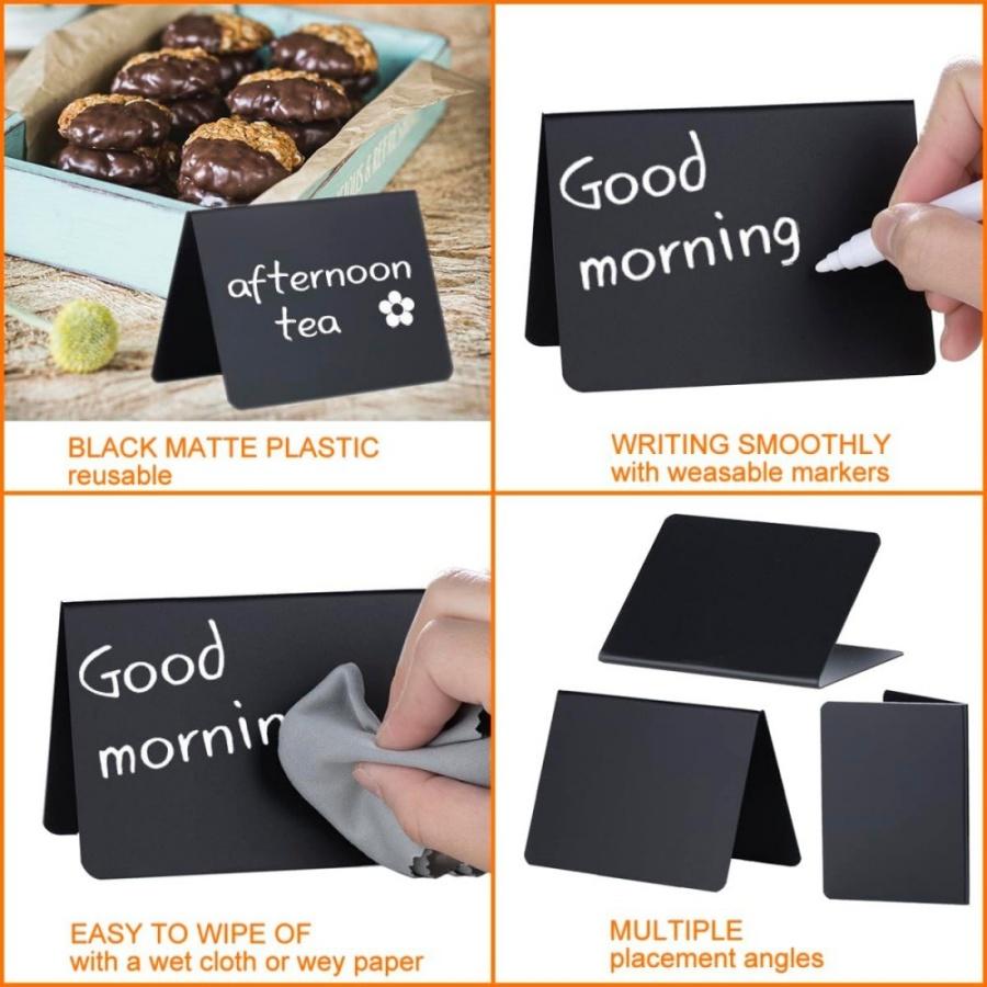 1pc Mini Blackboard Bread Shop Supermarket Erasable Price Tag Desktop Display Message Board Name Board