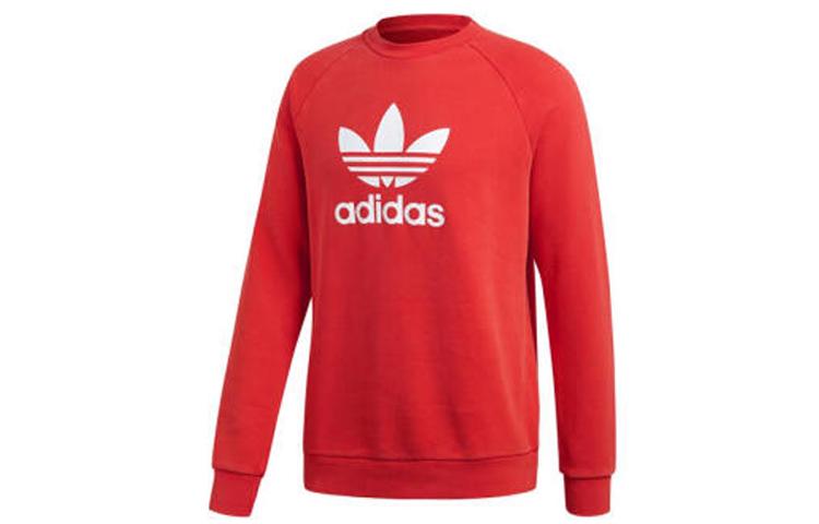Adidas Originals Sweatshirts Unisex Orange Crew Neck Moderate Regular DH5826 XL