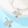 Charms Rame Bibbia Croce di Gesù Angeli Serie Preghiera Perline Charms Ciondolo Adatto Braccialetto Fai da te Gioielli da Donna