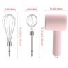Handheld Electric Egg Beater & Mixer - USB Rechargeable, Portable, 3-Speed Control, Ideal for Cakes, Cookies, and More.