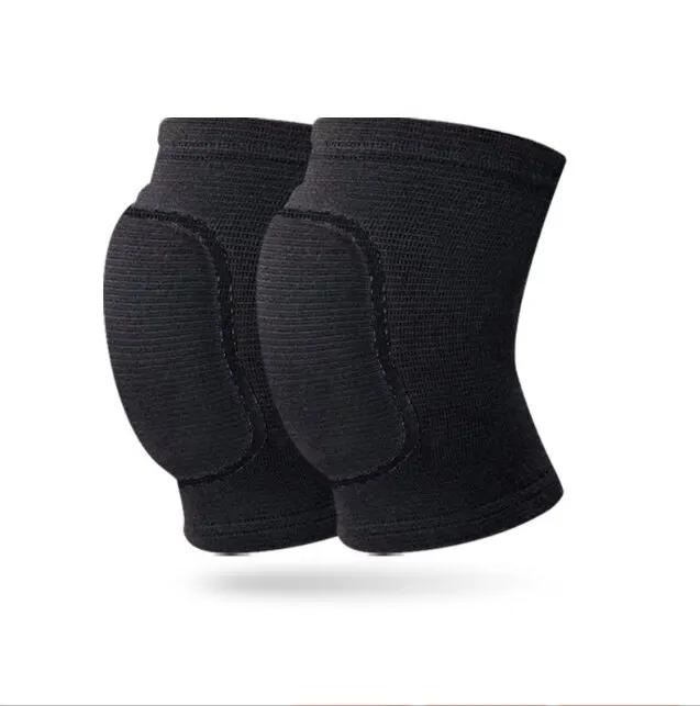 

Volleyball Knee Pads Ideal For Dancers Men Women Kids Soft Breathable Knees Protective Football Dance Yoga Tennis Running Cycling Use S чёрный