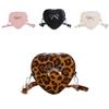 Fashionable Gender Neutral Mini Crossbody Bag Featuring Heart And Bow Patterns For Children