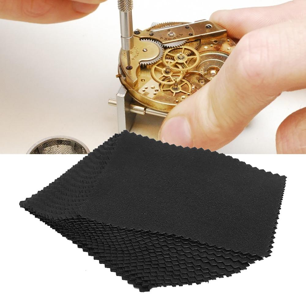 20pcs Microfiber Watch Cleaner Tool Double Sided Watches Polishing Cloth  Glasses Cleaning