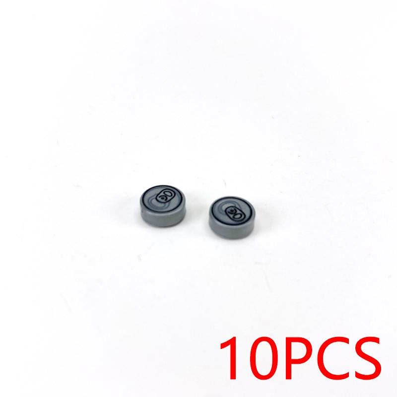 

Non-Toxic 10Pcs Print Beverage Top Pattern 1X1 Round Moc Building Blocks Tile Construction Classic Brick Toys Kids Learning Education