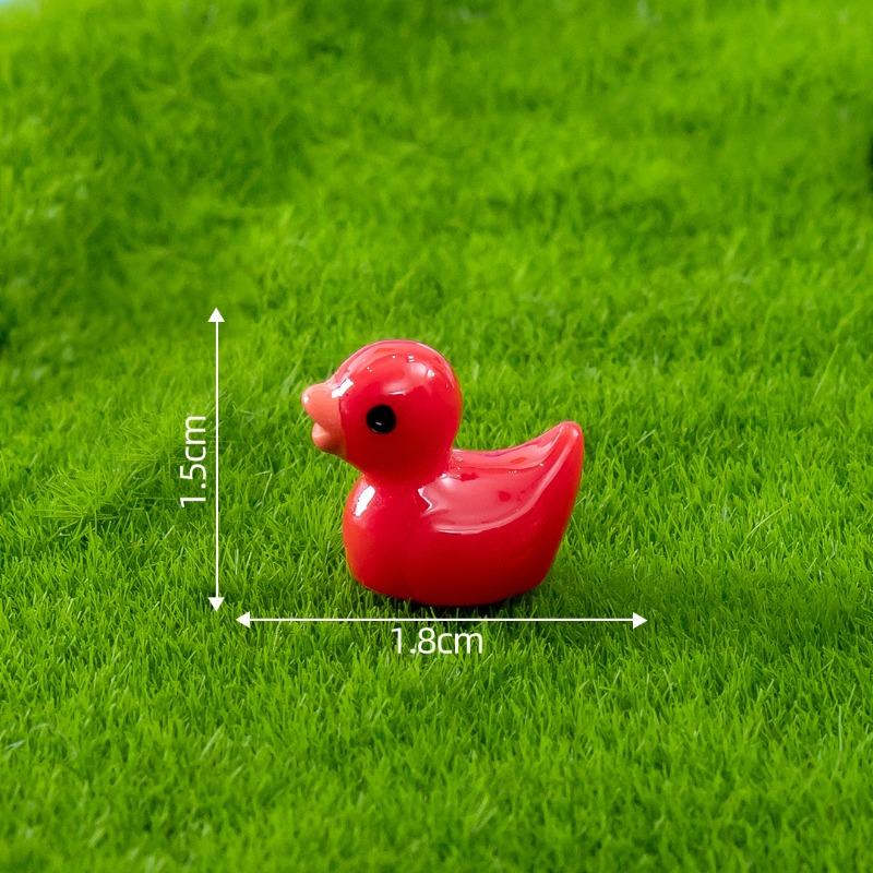 Little Yellow Duck Figurines Moss Micro-landscapesMiniature Ornaments Decorative Accessories Resin Handicrafts