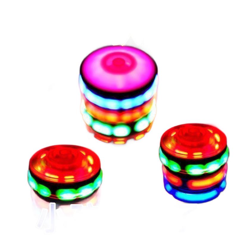 Colorful Laser Light-up Spinning Top for Kids – Seven-Color Night Light & Flashing Toy