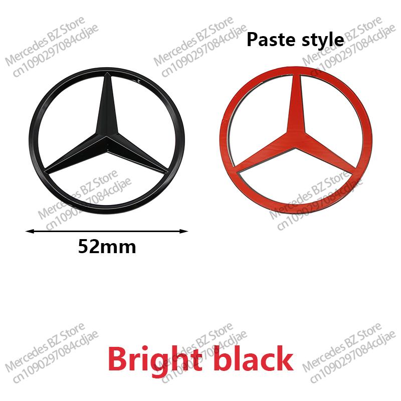 MITV3 ABS 52mm 57mm Car Steering Wheel Logo Badge For Mercedes Benz C E S Series CLA CLS W212 W205 W204 Emblem Styling Accessories