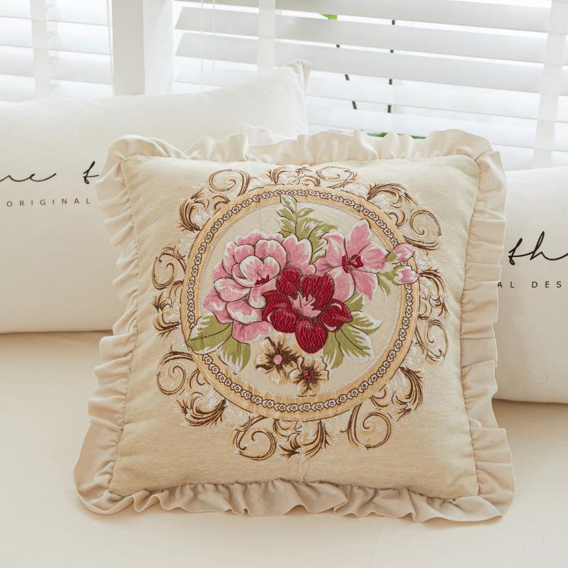 Business Gifts, Ruffles, Core-containing Large Pillows, Sofa Back Cushions