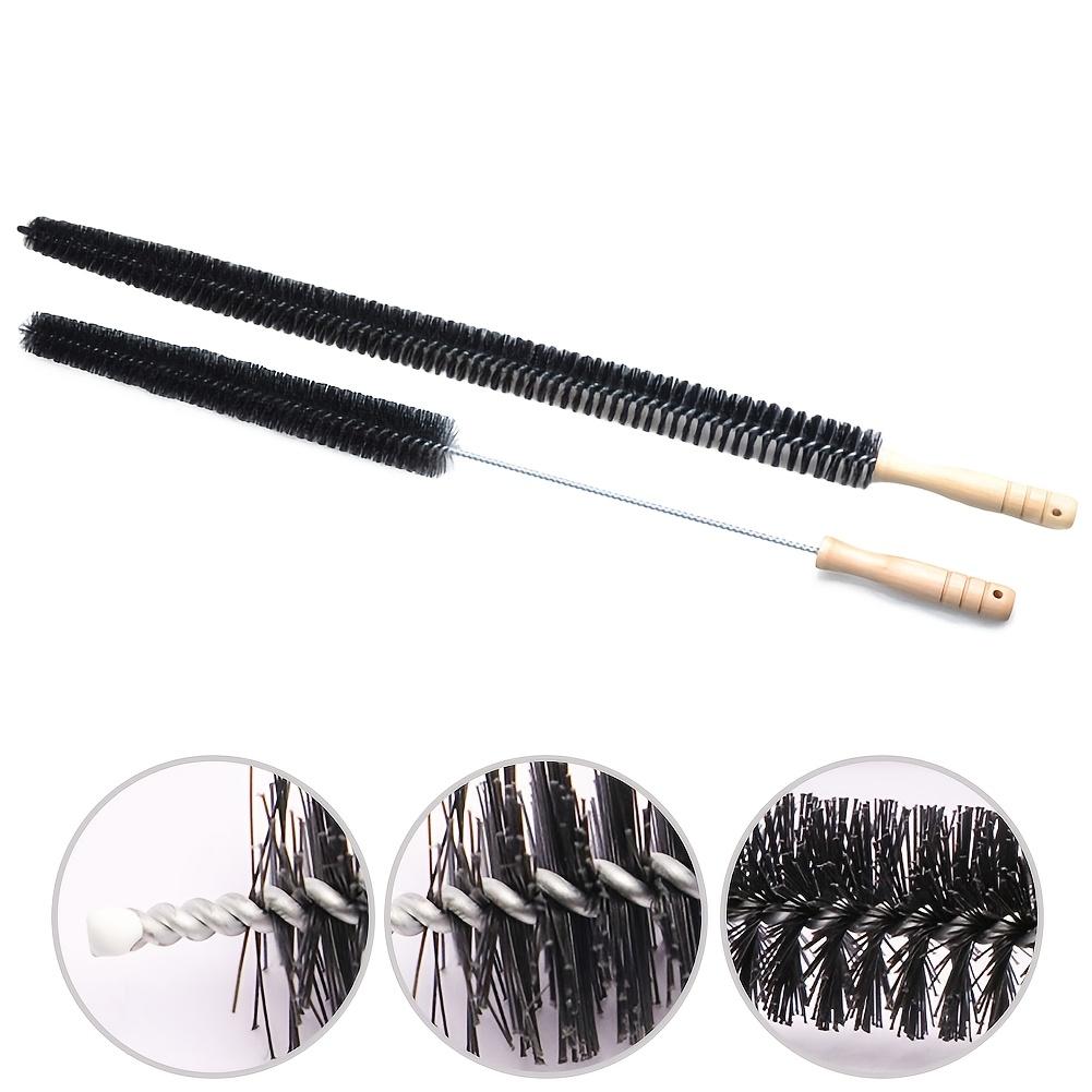 Heat Sink Cleaning Brush with Wood Handle and Nylon Bristles for Vents, Air Conditioning, Sinks, Washing Machines, Dryers